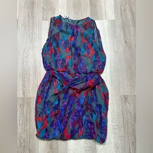 Tibi Multicolor Abstract Maxi Dress. Womens Size 10. Sleeveless